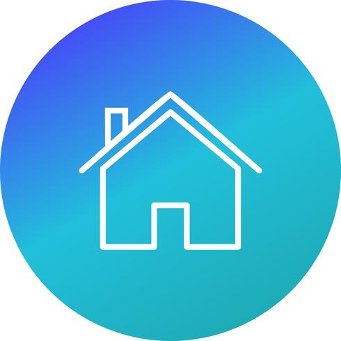 490x490 House Icon Vector Illustration