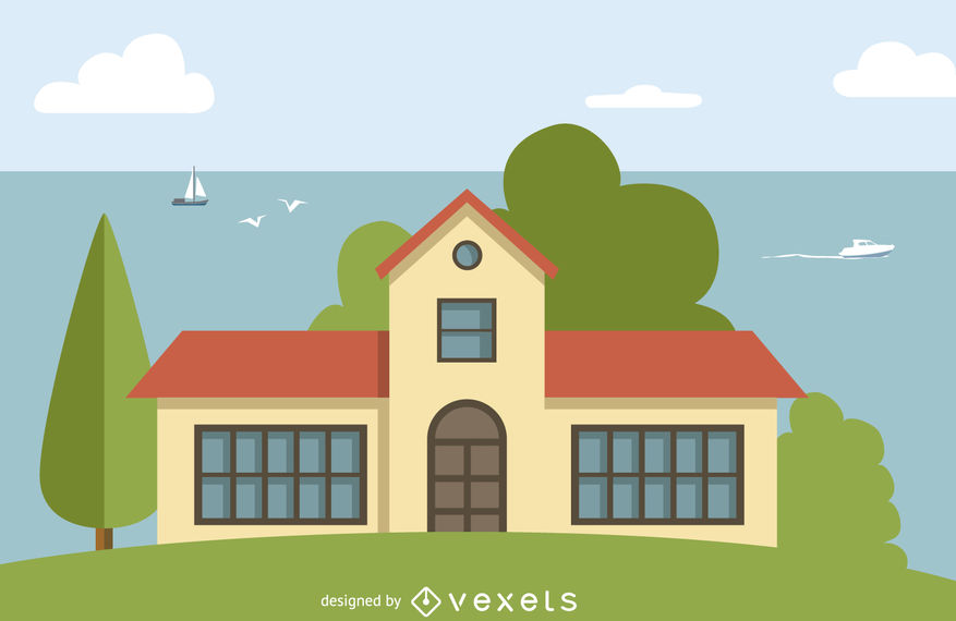 877x570 Big House Illustration