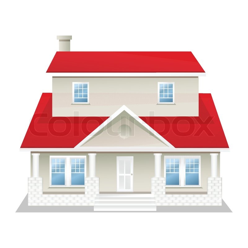800x800 Illustration Of Vector House On An Stock Vector Colourbox