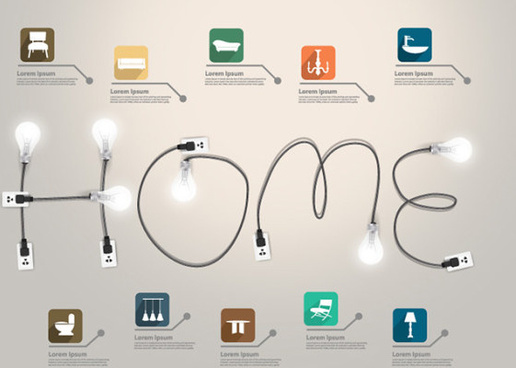 Home Infographic Vector Free Vector Download 516x368 Home Infographic Vector Free Vector Download