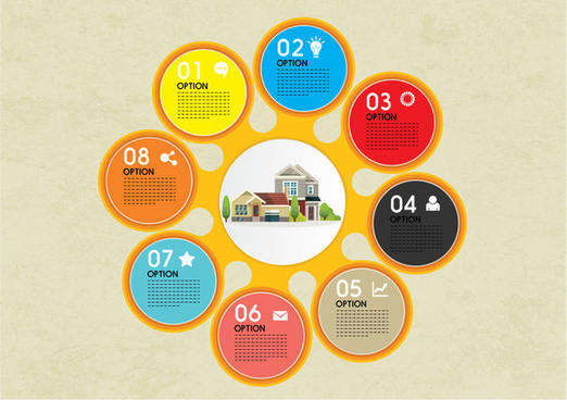 House Infographic Free Vector Download 522x368 House Infographic Free Vector Download