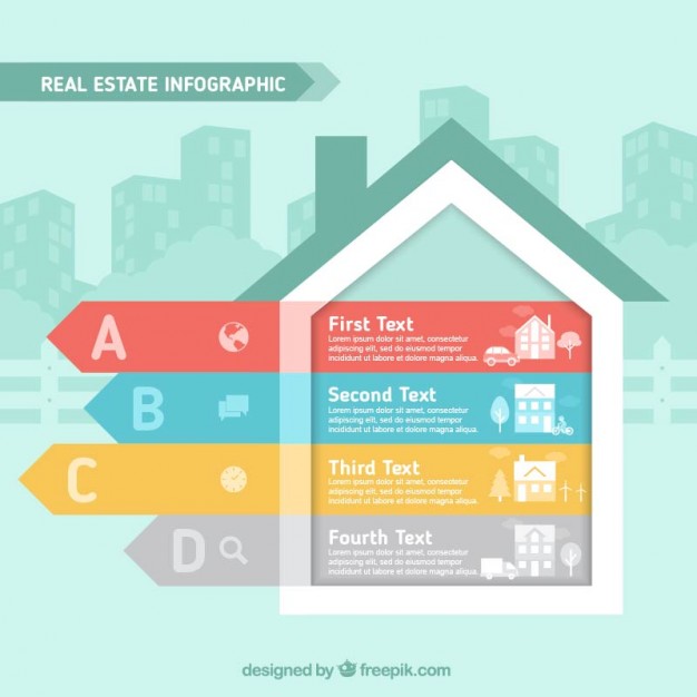 House Shape Infographic Vector Free Download 626x626 House Shape Infographic Vector Free Download