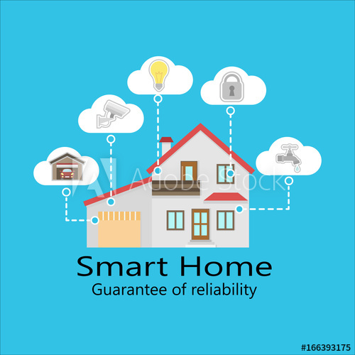 Vector Smart Home Flat Design Style Illustrationdesginconcept 500x500 Vector Smart Home Flat Design Style Illustrationdesginconcept
