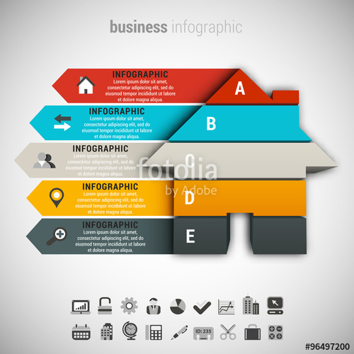 Business Infographic Made Of House Stock Image And Royalty Free 500x500 Business Infographic Made Of House Stock Image And Royalty Free