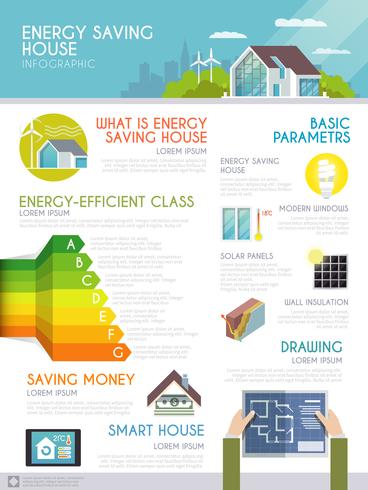 Energy Saving House Infographics Vector 368x490 Energy Saving House Infographics Vector
