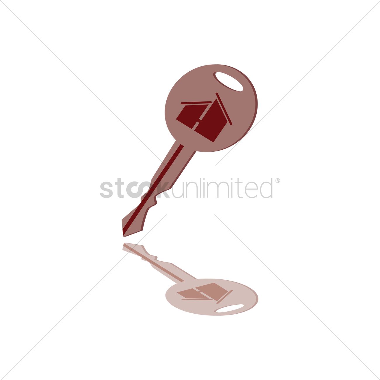 House Key Vector Image 1300x1300 House Key Vector Image