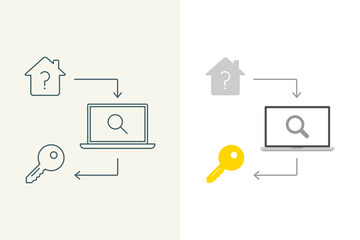 House Key Outline White House Key Outline Icon Set See More House 360x240 House Key Outline White House Key Outline Icon Set See More House
