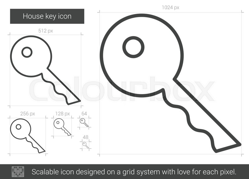 House Key Vector Line Icon Isolated On Stock Vector Colourbox 800x576 House Key Vector Line Icon Isolated On Stock Vector Colourbox