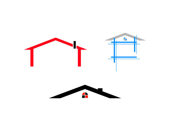 580x446 Set Of Real Estate Vector Logo Design Template Graphic