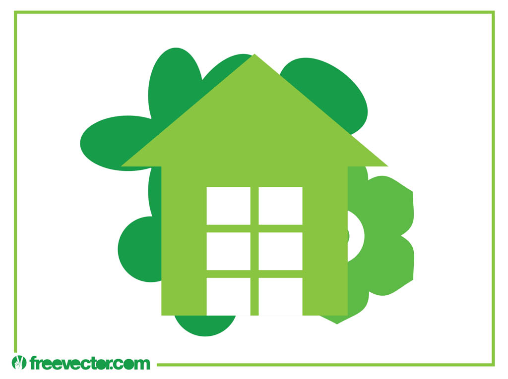 1024x765 Eco House Logo Vector Art Graphics
