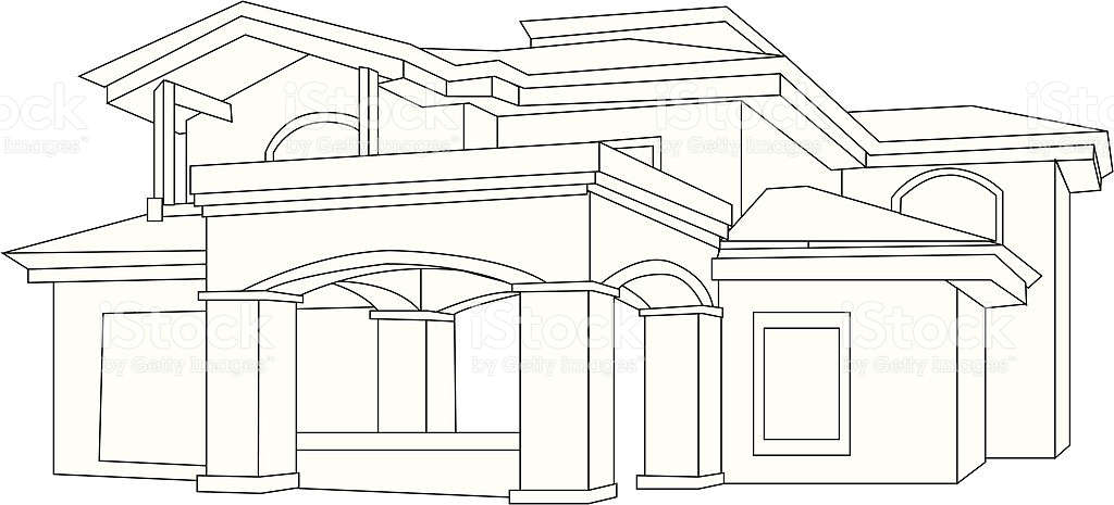 House Outline Vector