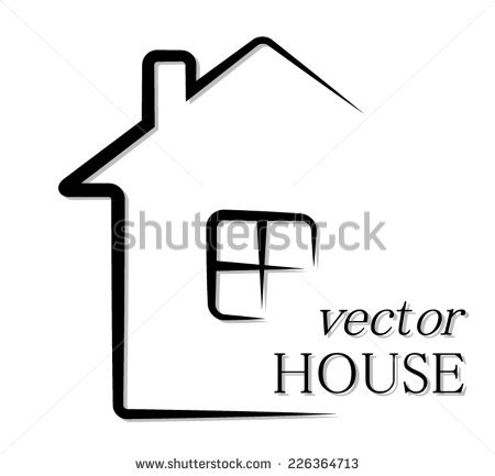450x433 Outline Of House Group With Items