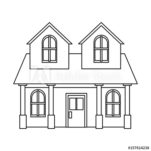 House Outline Vector at Vectorified.com | Collection of House Outline ...