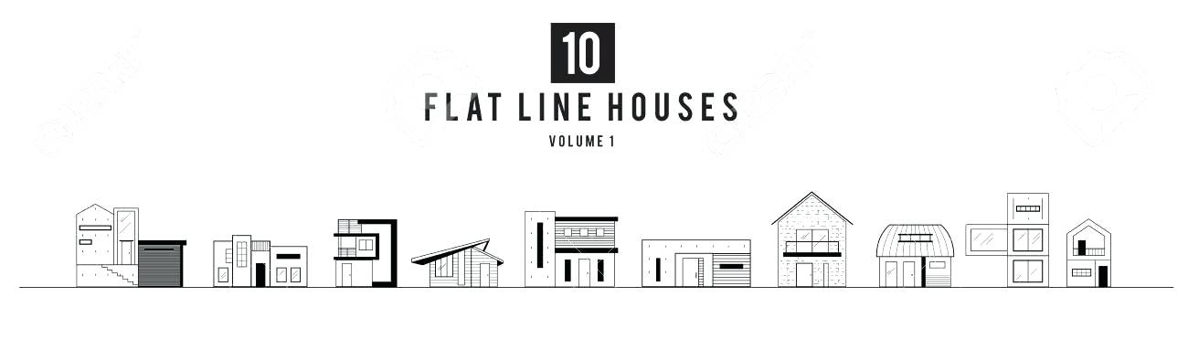 1300x383 House Vector