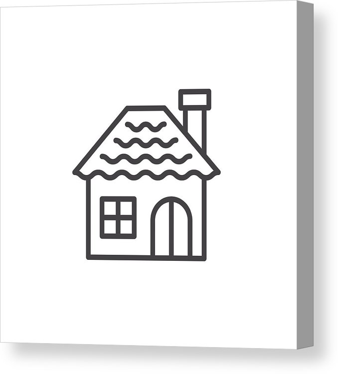 678x750 Gingerbread House Line Icon, Outline Vector Sign, Linear Pictogram