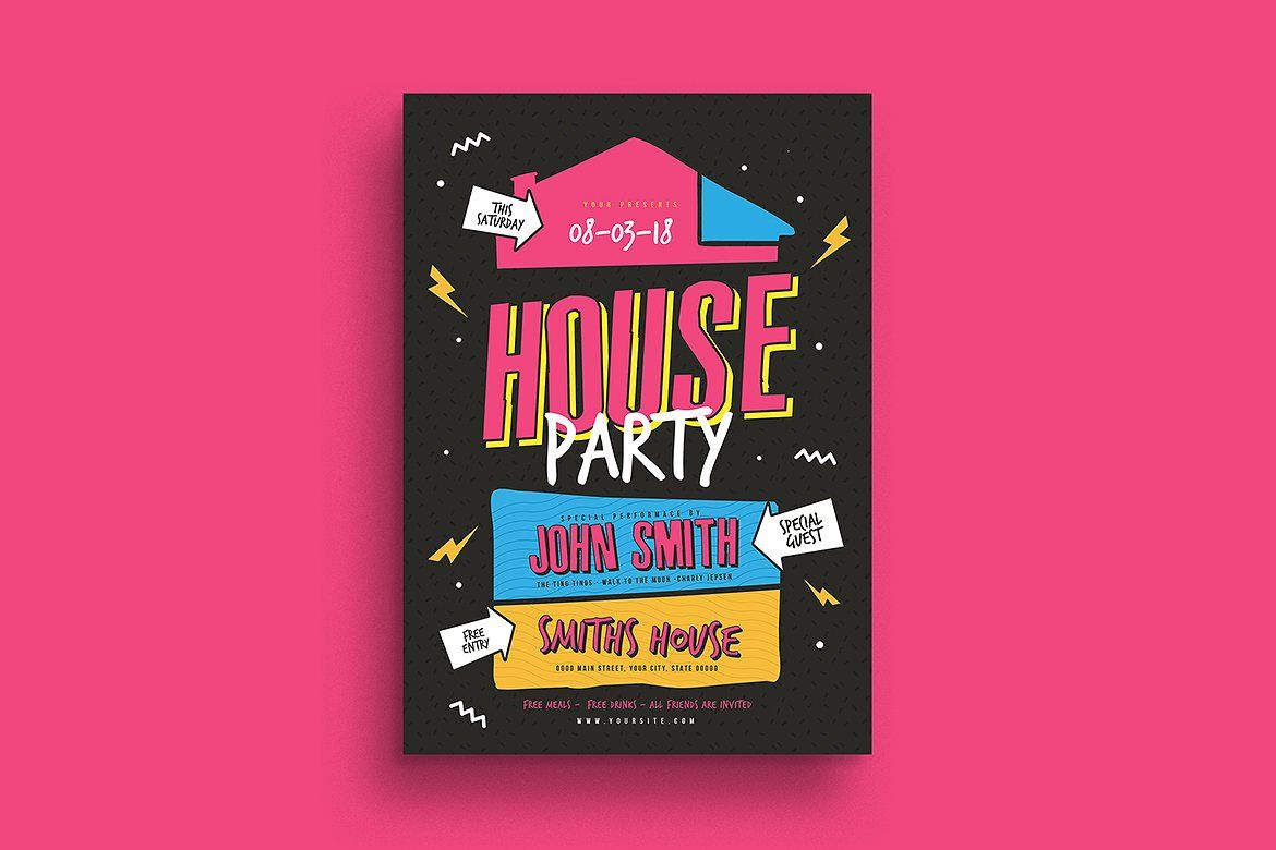1170x780 House Party Flyer
