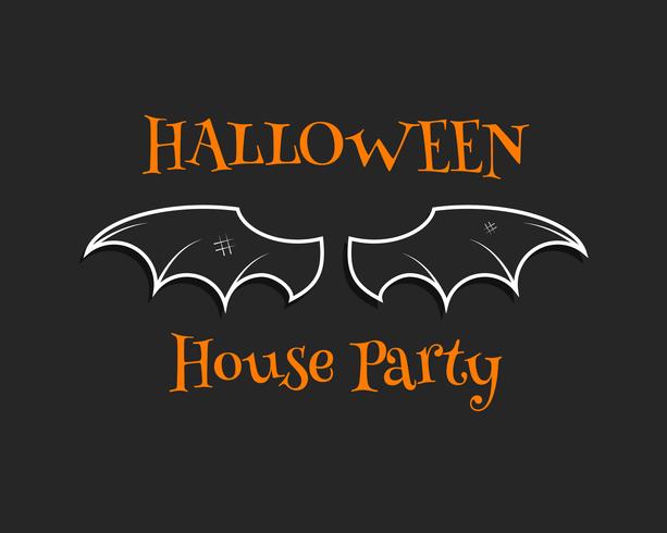 613x490 Stylish Unique Bat Background Happy Halloween House Party Card