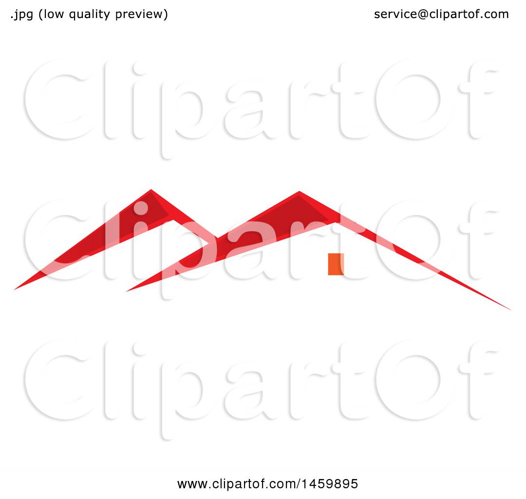 1080x1024 Clipart Of A Red Roof Top Of A House