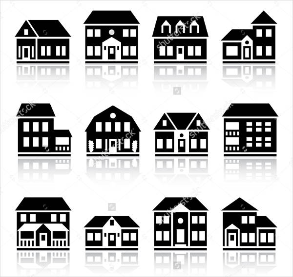 House Silhouette Vector