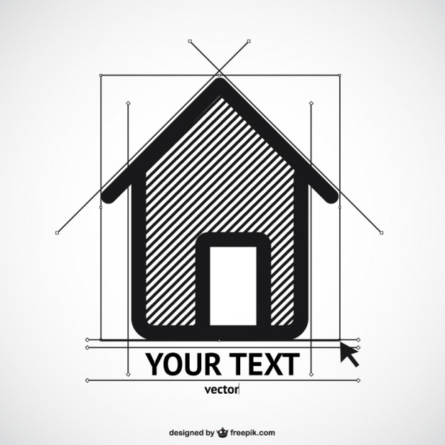 626x626 House Sketch Template Vector Free Download