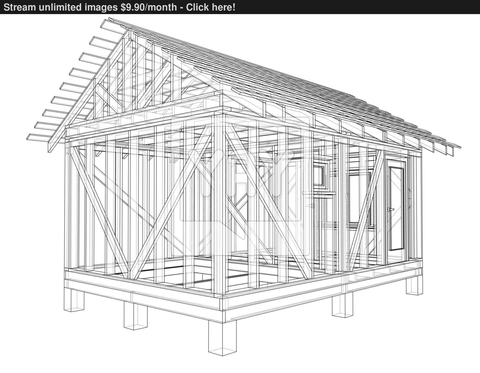 1600x1244 Private House Sketch Vector Vector