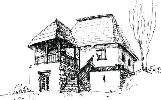 676x421 Free House Sketch Vector Files, Vectors Graphics