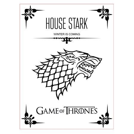 450x450 Game Of Thrones House Stark Illusion Lamp Vector For Cnc