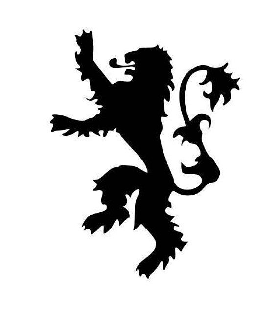 570x654 Game Of Thrones House Lannister Sigil Tall Vinyl Decal Decals
