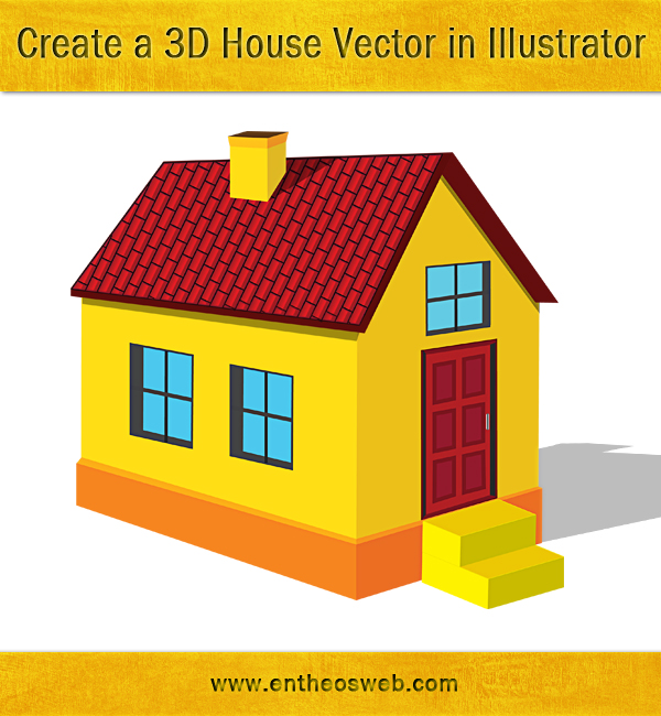 600x650 Learn How To Create A House Vector In Illustrator Entheosweb