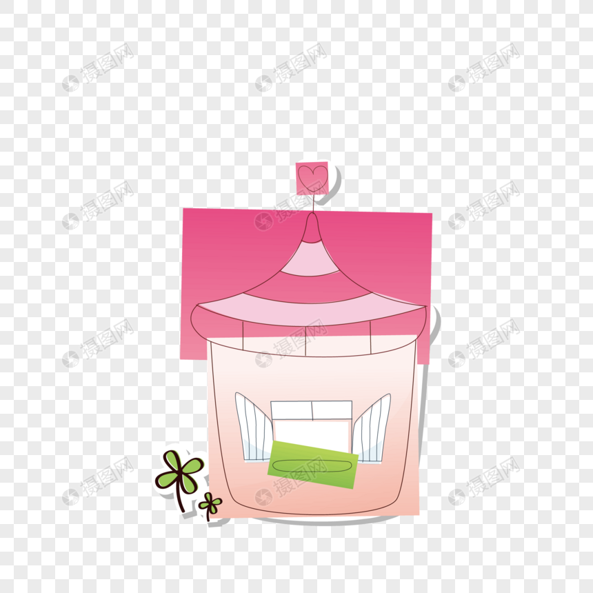 860x860 Cartoon Paper Cut Small House Vector Png Image Picture Free