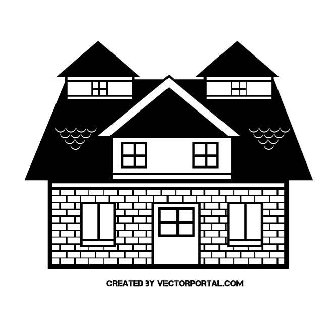 660x660 House Clip Art Vector