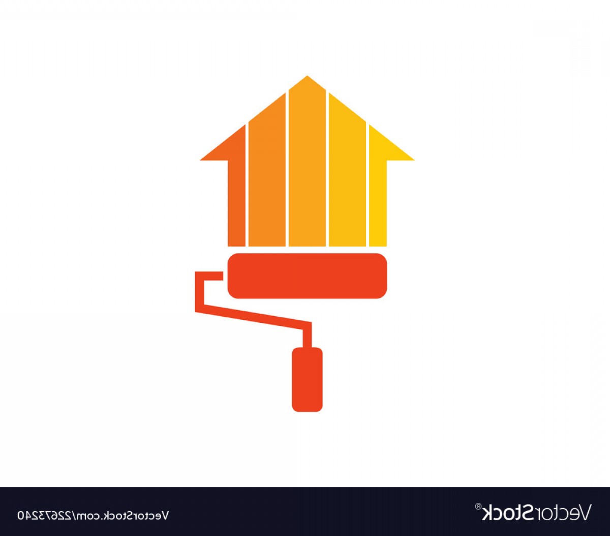 1200x1056 Paint House Vector Art Handandbeak
