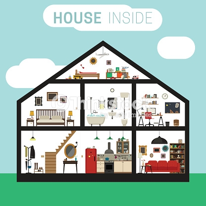 416x416 Spacious Inside House Drawing Interior