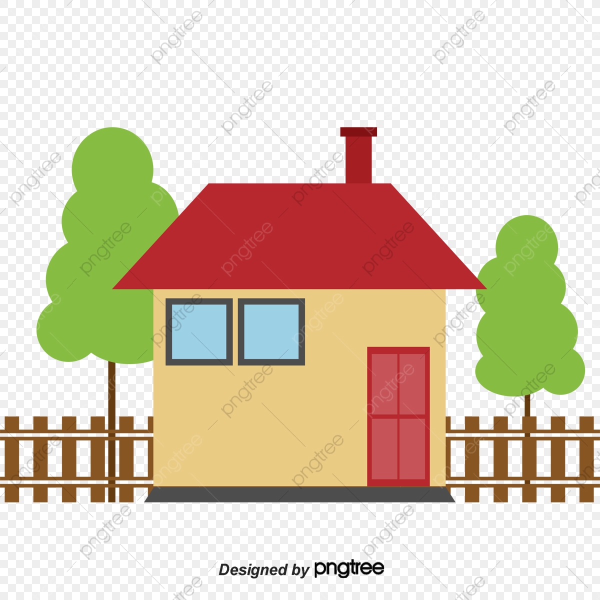 1200x1200 Cartoon House Building, Cartoon Vector, House Vector, Building