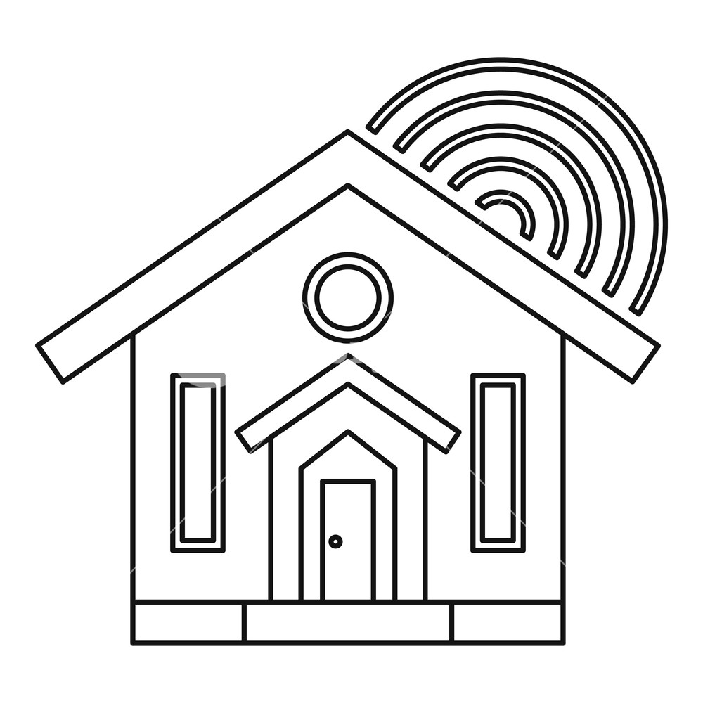 House Icon Outline Illustration Of House Vector Icon For Web 1000x1000 House Icon Outline Illustration Of House Vector Icon For Web
