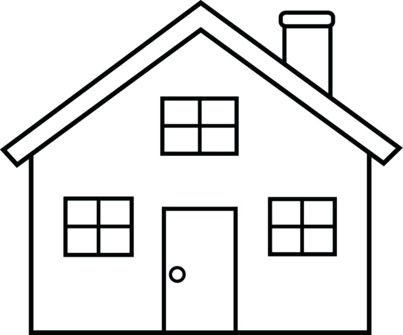 House Vector Outline at Vectorified.com | Collection of House Vector ...