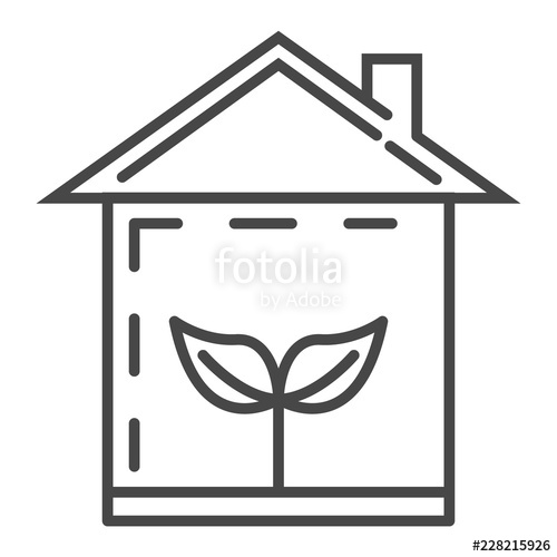 Eco House Icon Outline Eco House Vector Icon For Web Design 500x500 Eco House Icon Outline Eco House Vector Icon For Web Design