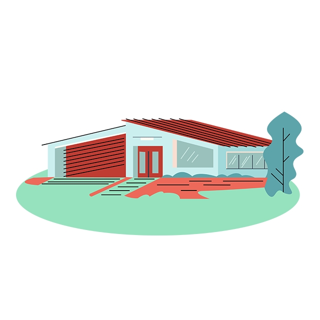 640x640 Modern House Vector, House Vector, Home Vector, Modern Home Vector