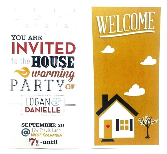 585x540 Housewarming Invitation Templates Vector Free Template Word Ideas