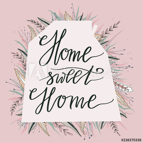 500x500 Home Sweet Home Typography Poster Use For Housewarming Posters