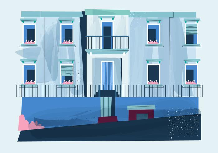 Vintage House Window Exterior Vector Flat Watercolor Style 700x490 Vintage House Window Exterior Vector Flat Watercolor Style