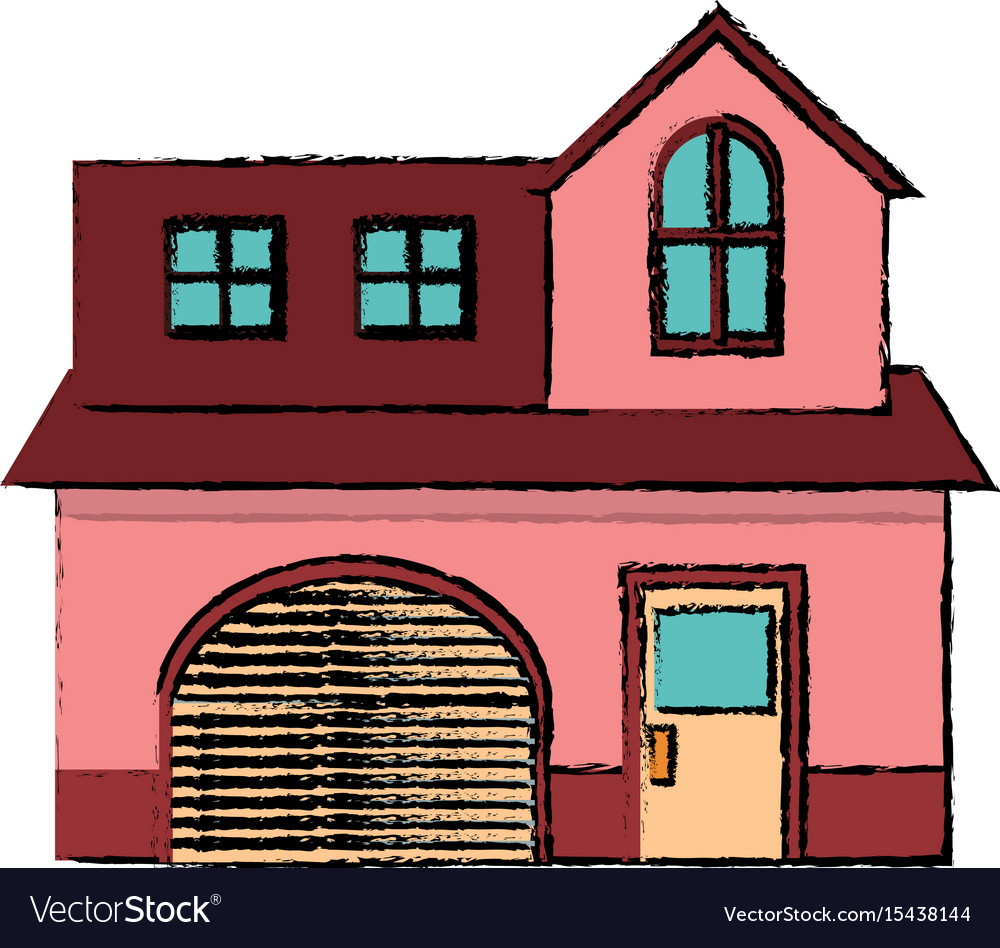 Garage Ideas House Residence Exterior Door Windows Vector Image 1000x948 Garage Ideas House Residence Exterior Door Windows Vector Image