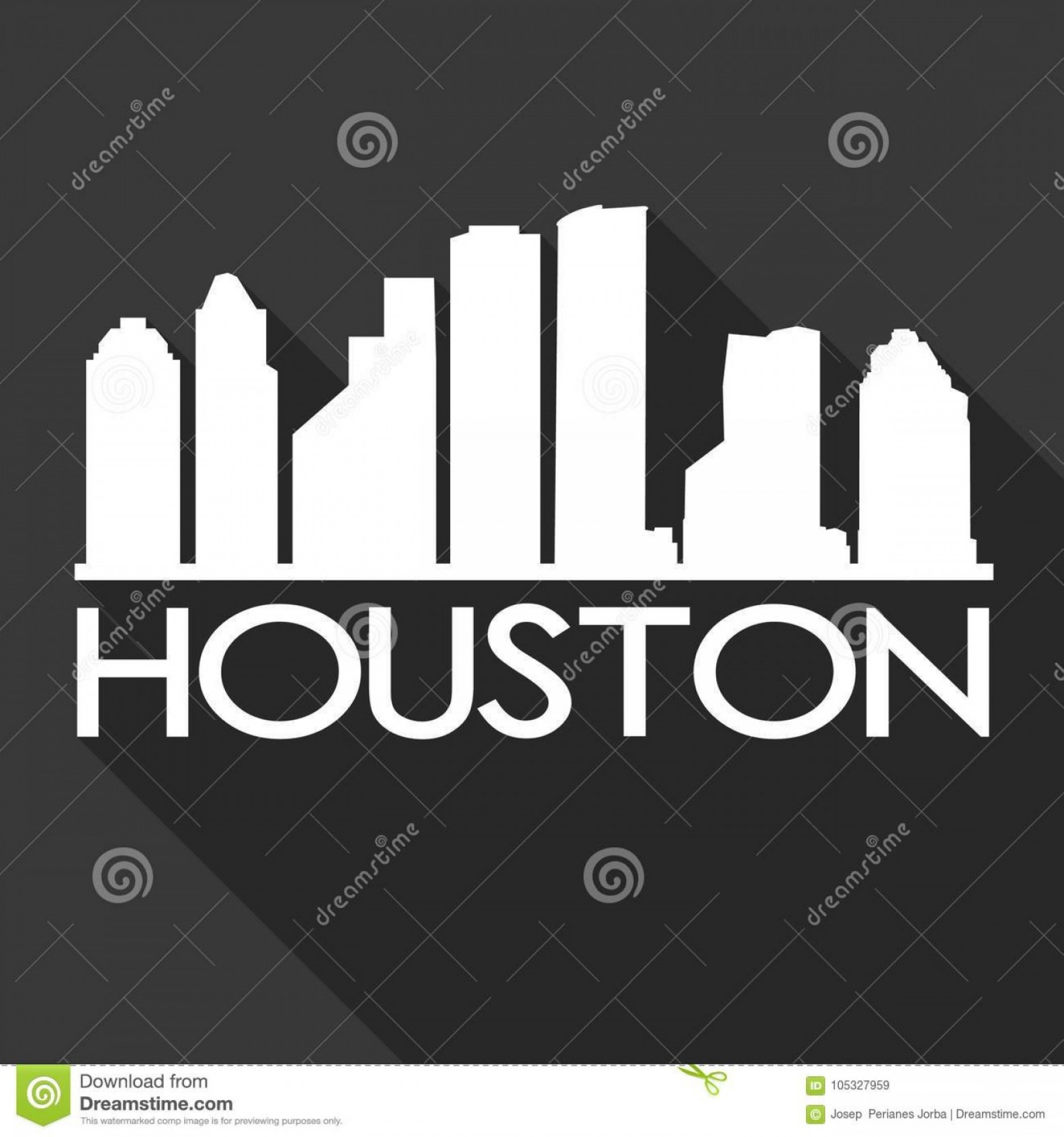 1872x2001 Houston Texas United States America Usa Icon Vector Art Flat