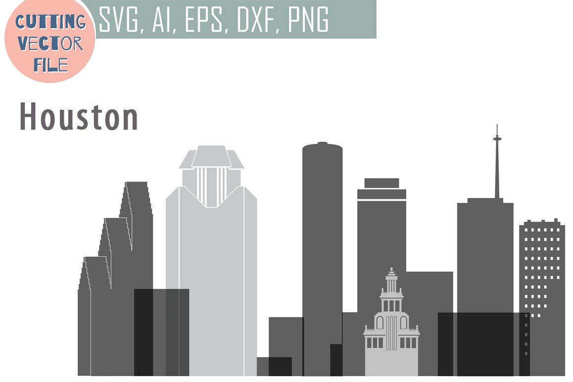 1158x772 Houston Vector, Texas Skyline Usa City, Png, Dwg