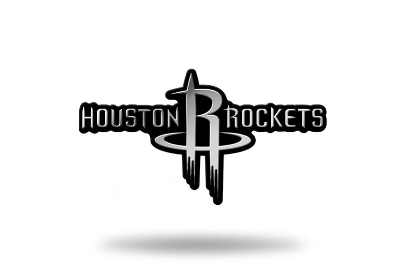 812x556 Houston Rockets Logo Chrome Auto Emblem New!! Truck Or Car