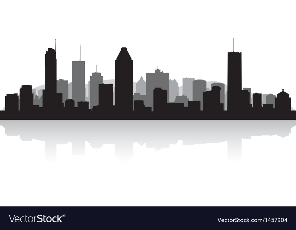 Houston Skyline Silhouette Vector