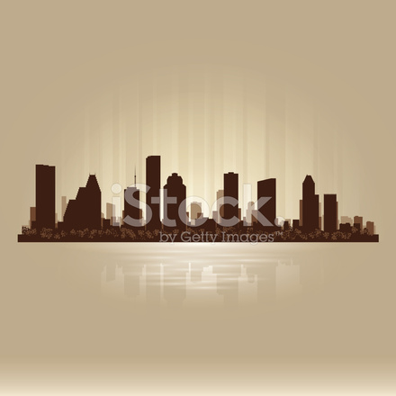 Houston Texas Brown Skyline City Silhouette Stock Vector 440x440 Houston Texas Brown Skyline City Silhouette Stock Vector