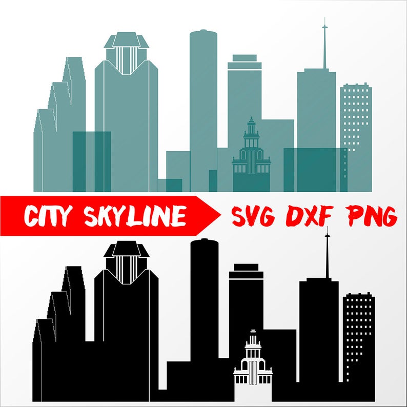Houston Vector Skyline Houston Silhouette Dxf Etsy 794x794 Houston Vector Skyline Houston Silhouette Dxf Etsy