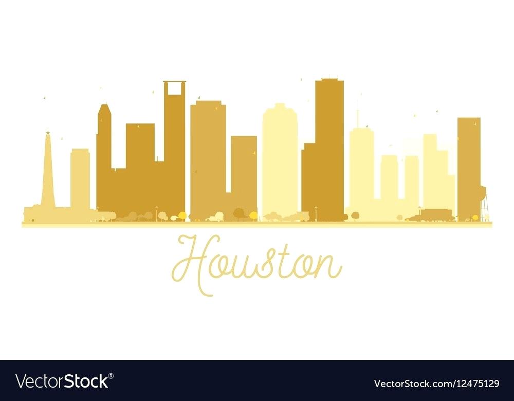 Houston Skyline Silhouette 1000x780 Houston Skyline Silhouette
