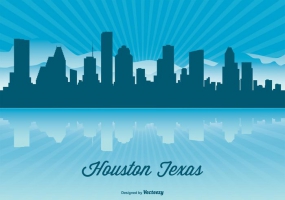 285x200 Houston Skyline Free Vector Graphic Art Free Download